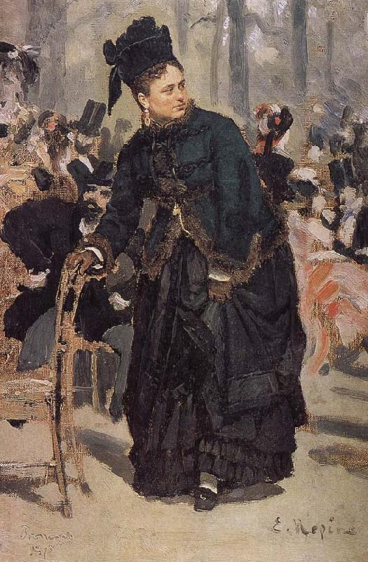 Ilia Efimovich Repin Held on to the back of the woman oil painting image